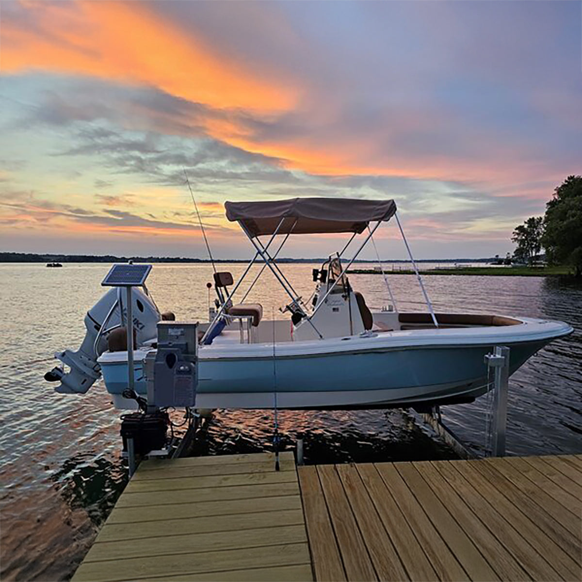 AC - Lake Lifter Direct Drive Boat Lift Motor - w/ Wireless Remote + Auto-Stop + Auto-Run