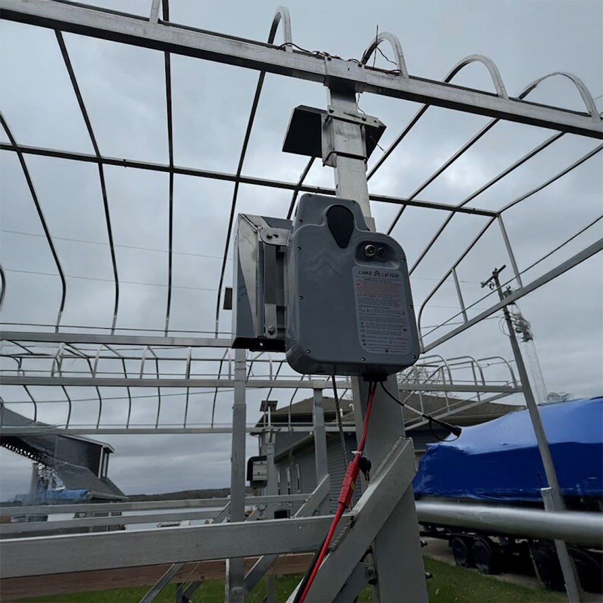 AC - Lake Lifter Direct Drive Boat Lift Motor - w/ Wireless Remote + Auto-Stop + Auto-Run
