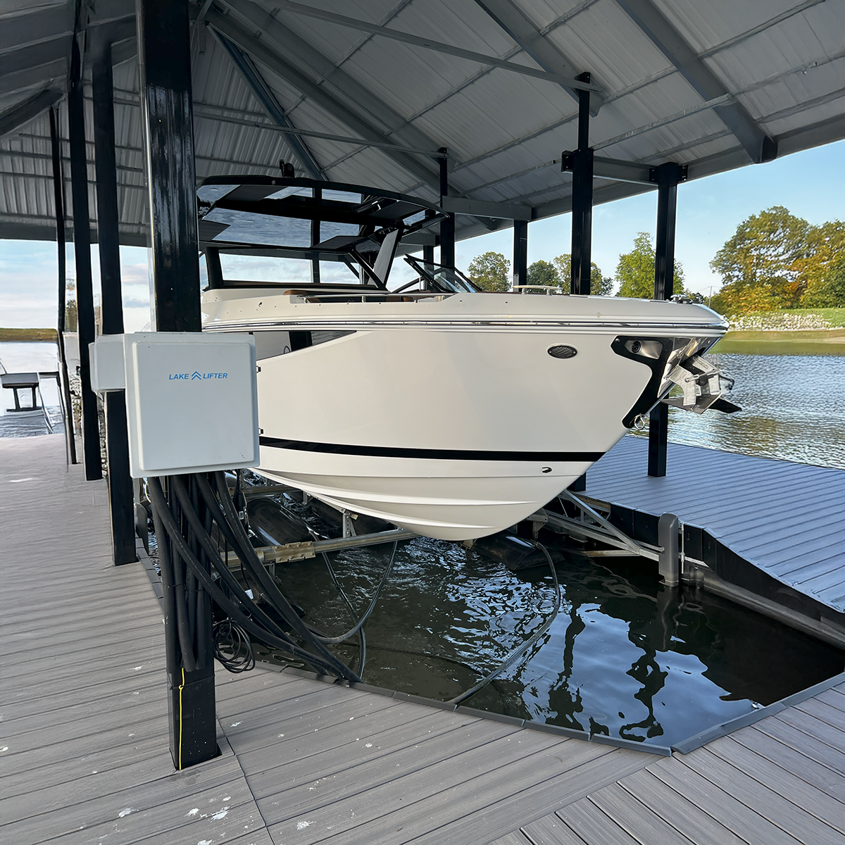 AC Bluetooth/Wi-Fi Boat Lift Blower Motor Control Box: One or Two Lift - Three Valve