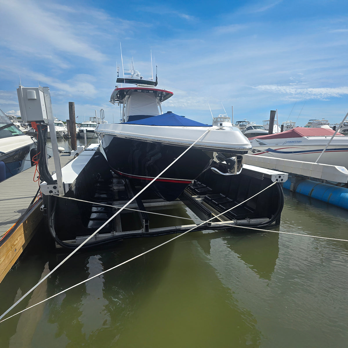 AC Bluetooth/Wi-Fi Boat Lift Blower Motor Control Box: One Lift - Two Motor - Six Valve - Free Floating