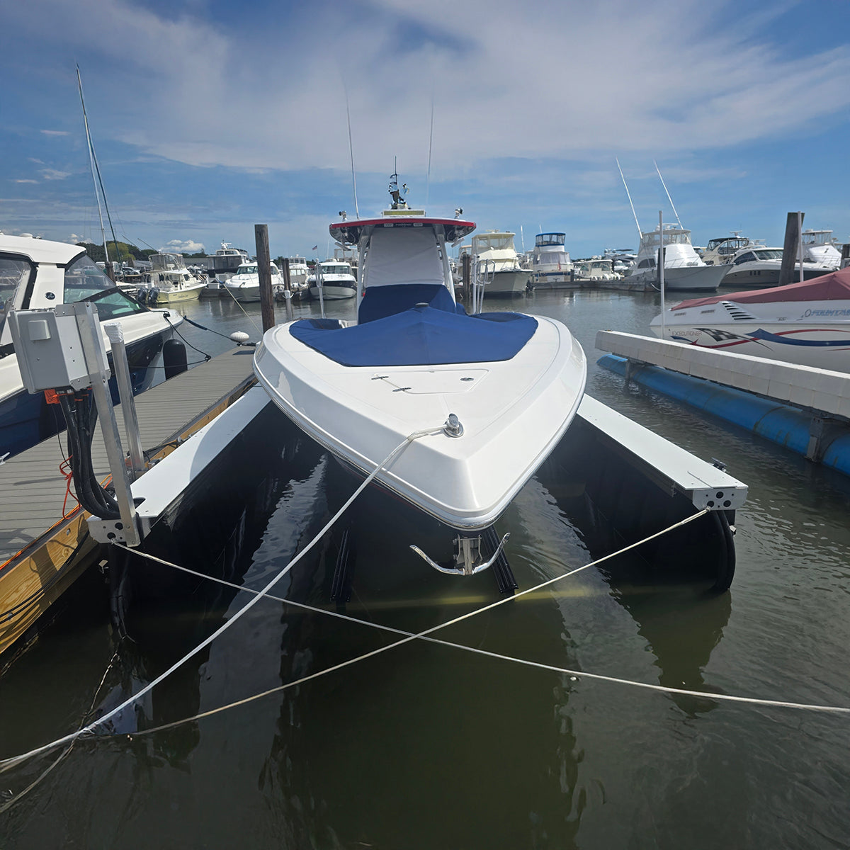 AC Bluetooth/Wi-Fi Boat Lift Blower Motor Control Box: One Lift - Two Motor - Six Valve - Free Floating