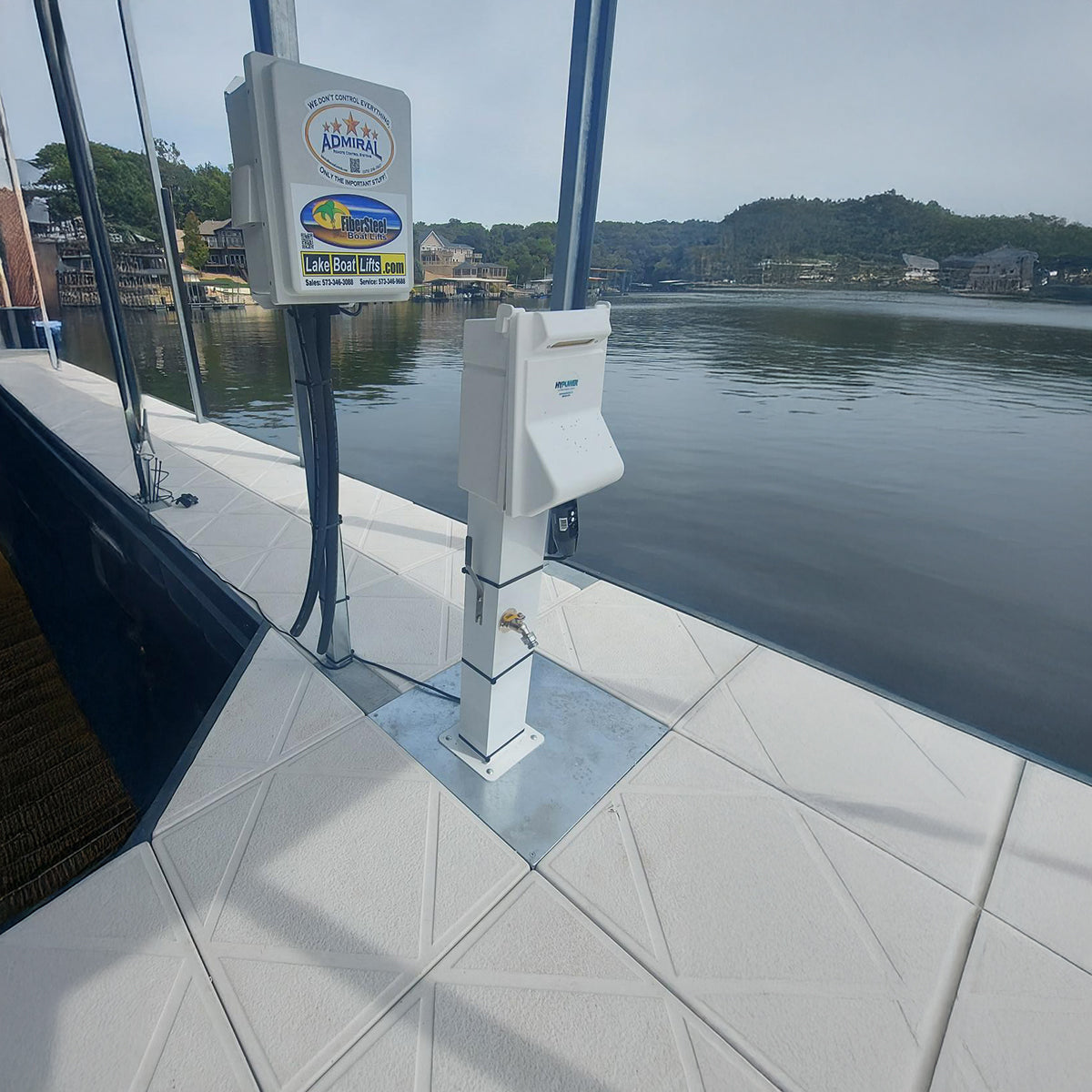 AC Bluetooth/Wi-Fi Boat Lift Blower Motor Control Box: One or Two Lift - Three Valve
