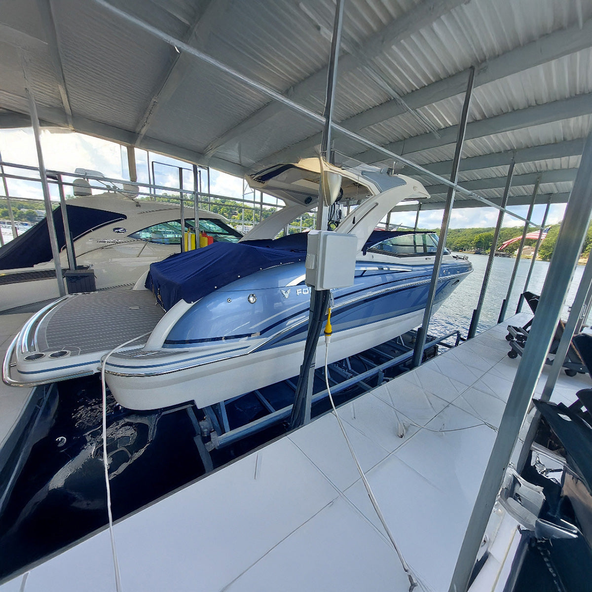 AC Bluetooth/Wi-Fi Boat Lift Blower Motor Control Box: One or Two Lift - Two Motor - Four Valve