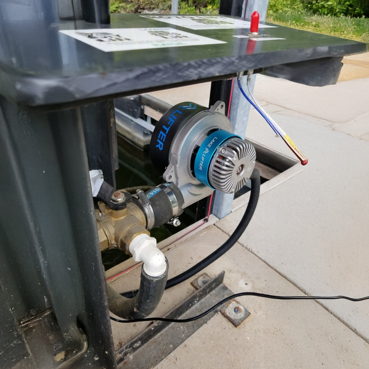 DC Wireless Blower Motor: 2 Valve + 20W-24V Solar Charging Kit