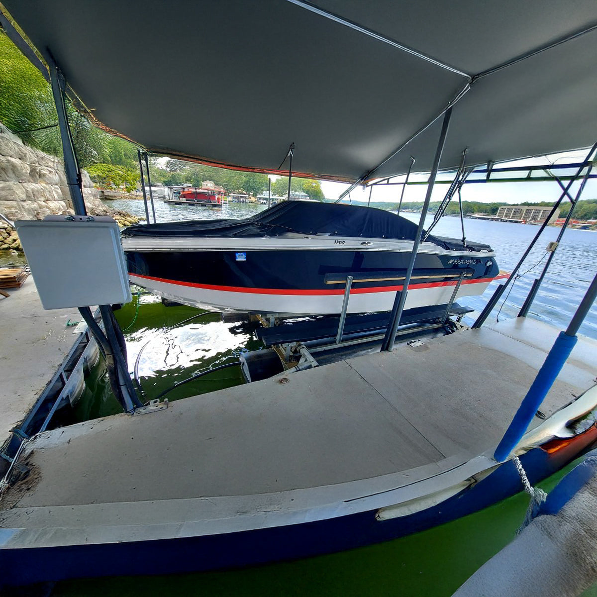 AC Bluetooth/Wi-Fi Boat Lift Blower Motor Control Box: One Lift - Two Motor - Six Valve - Free Floating