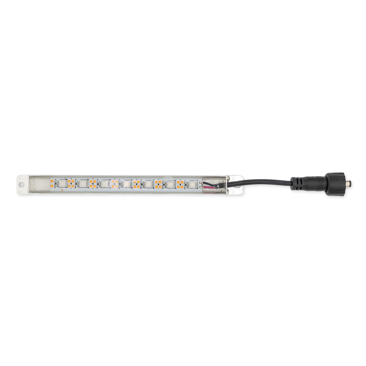 LED light bar with connectors on a white background
