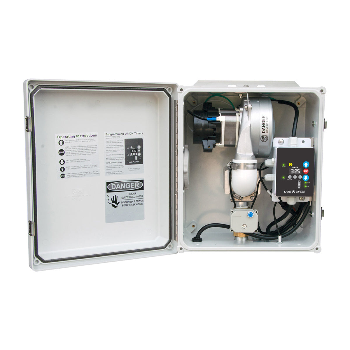 AC Bluetooth/Wi-Fi Boat Lift Blower Motor Control Box: One Lift - Two Valve - Free Floating