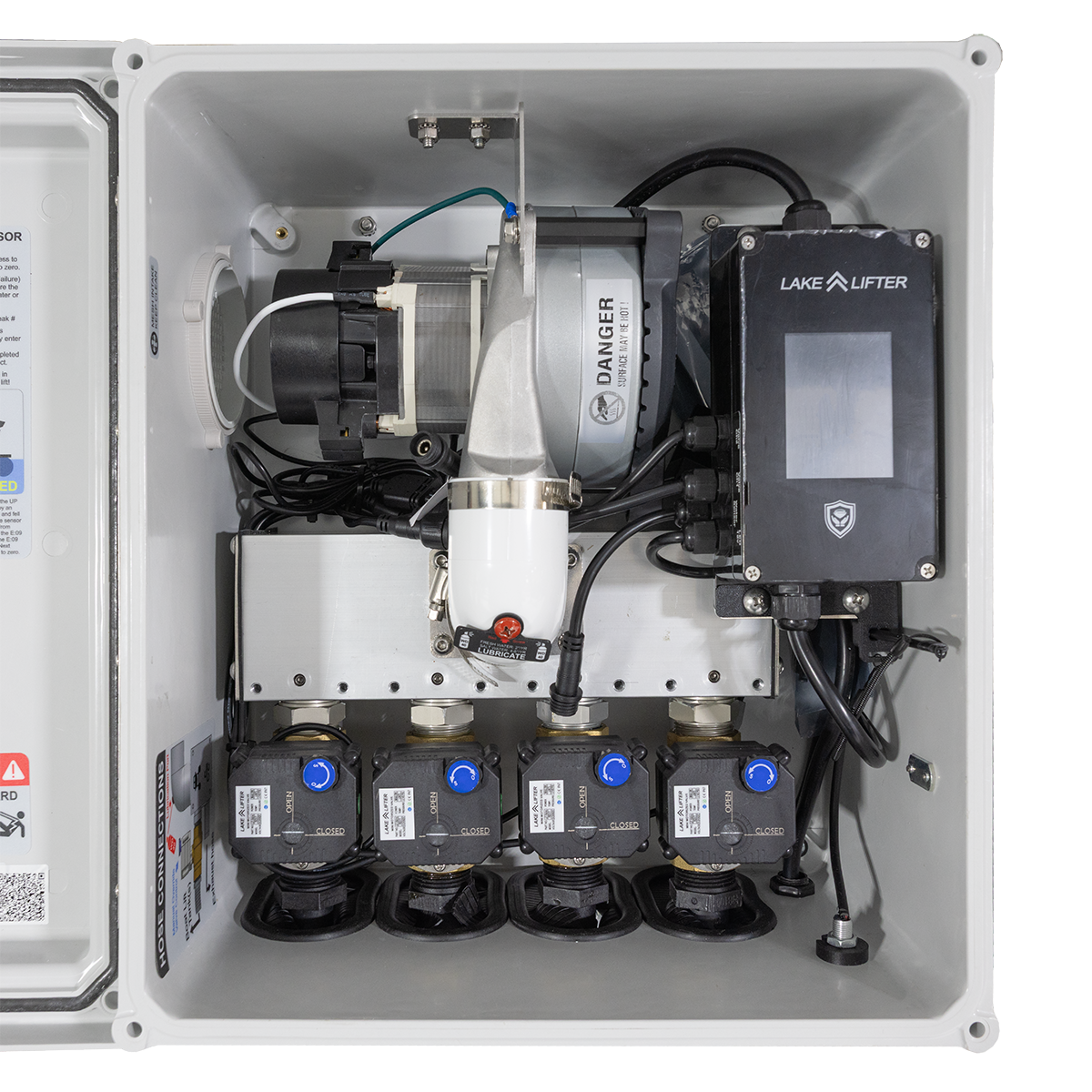 AC Bluetooth/Wi-Fi Boat Lift Blower Motor Control Box: One or Two Lift - Four Valve