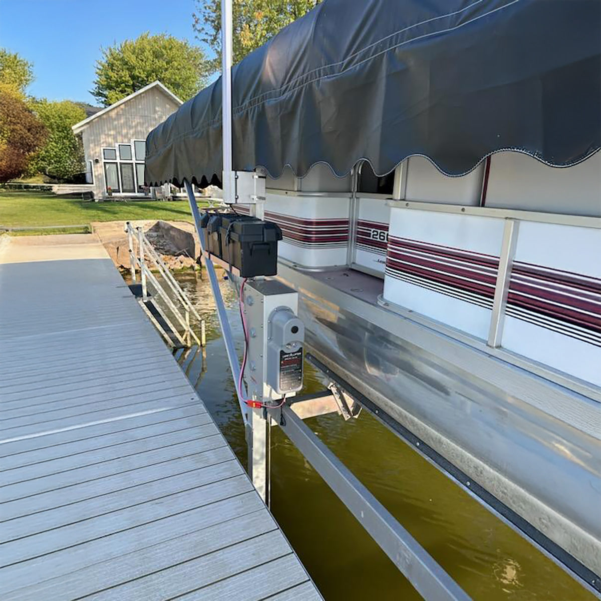 DC Integrated Boat Lift Wireless Direct Drive Motor & 5k Winch Box