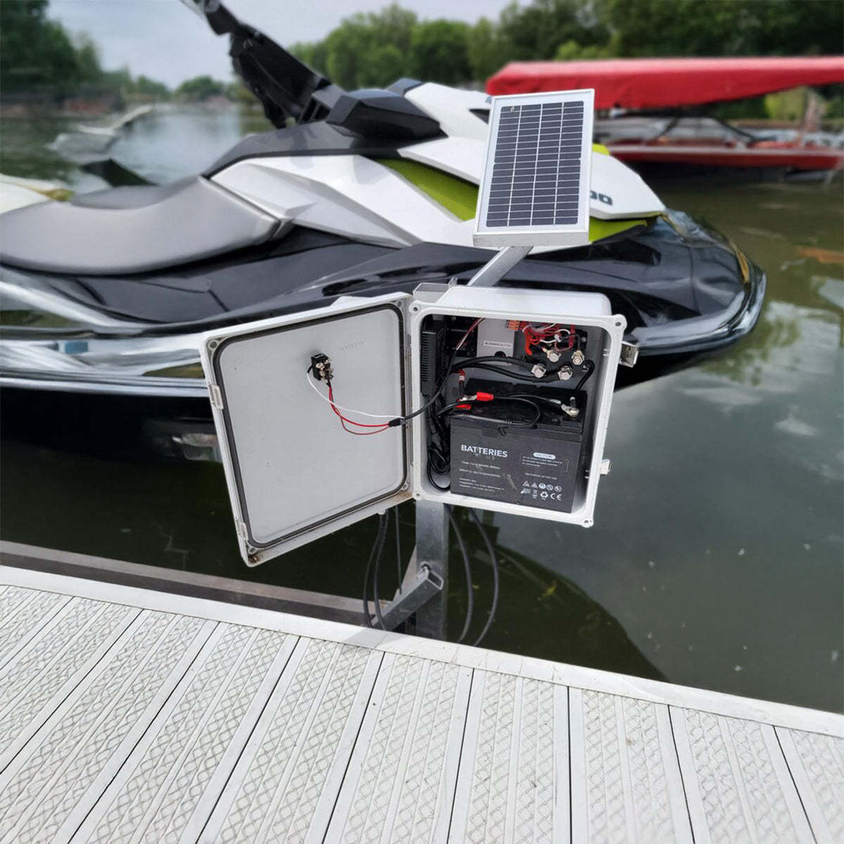 DC - PWC Integrated Winch Box + Solar Charging Kit