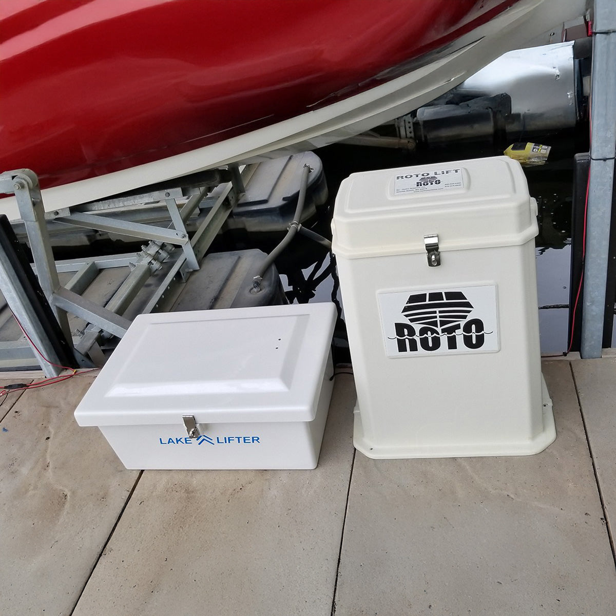 DC Boat Lift Blower Motor System fiberglass box