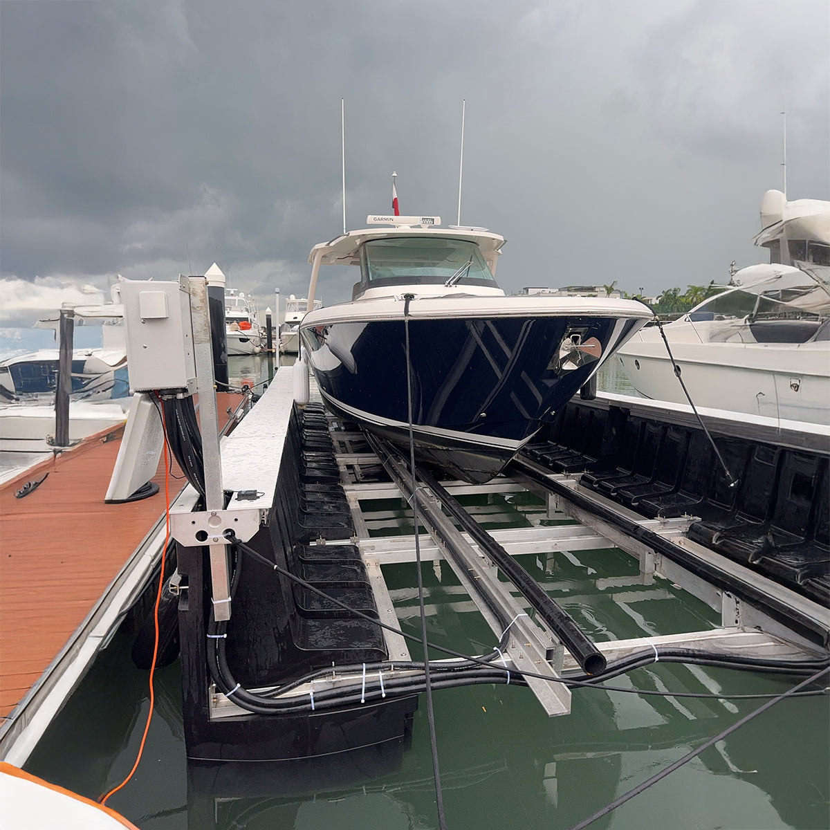 blower control box on a lift