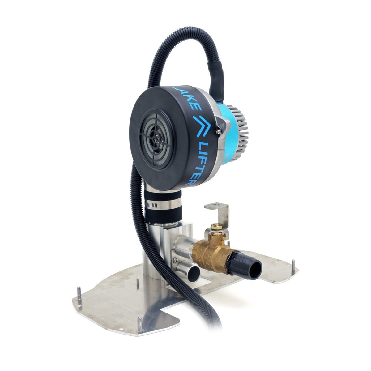 2M DC Boat Lift Blower Motor System + 40w-24v Boat Lift Solar Charging Kit (2-Lifts)