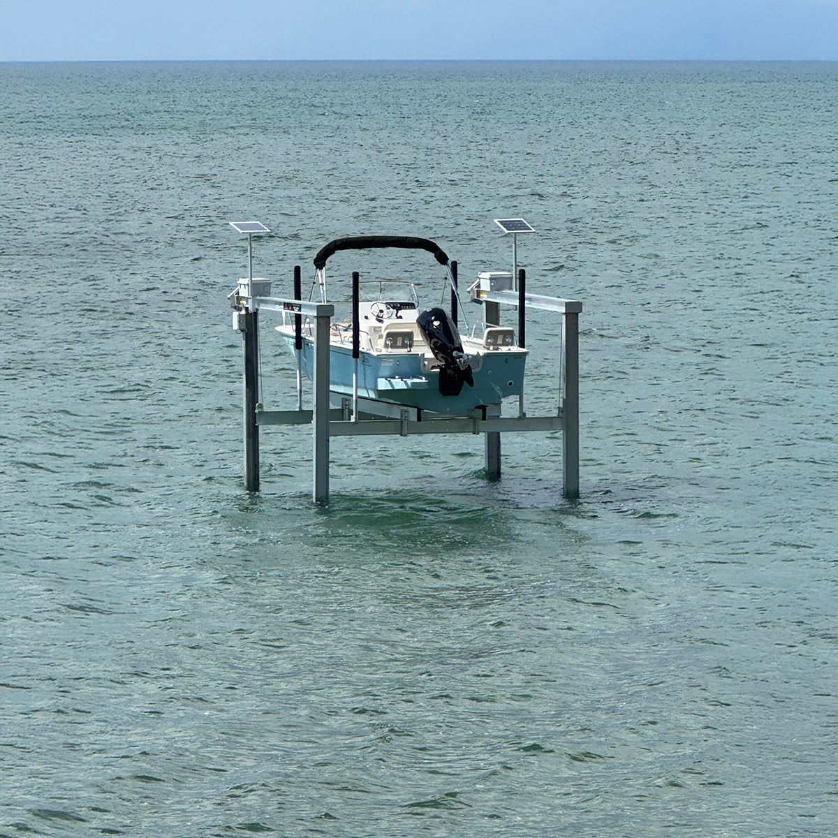 2 DC Boat Hoist Motor + Solar Charging Kit