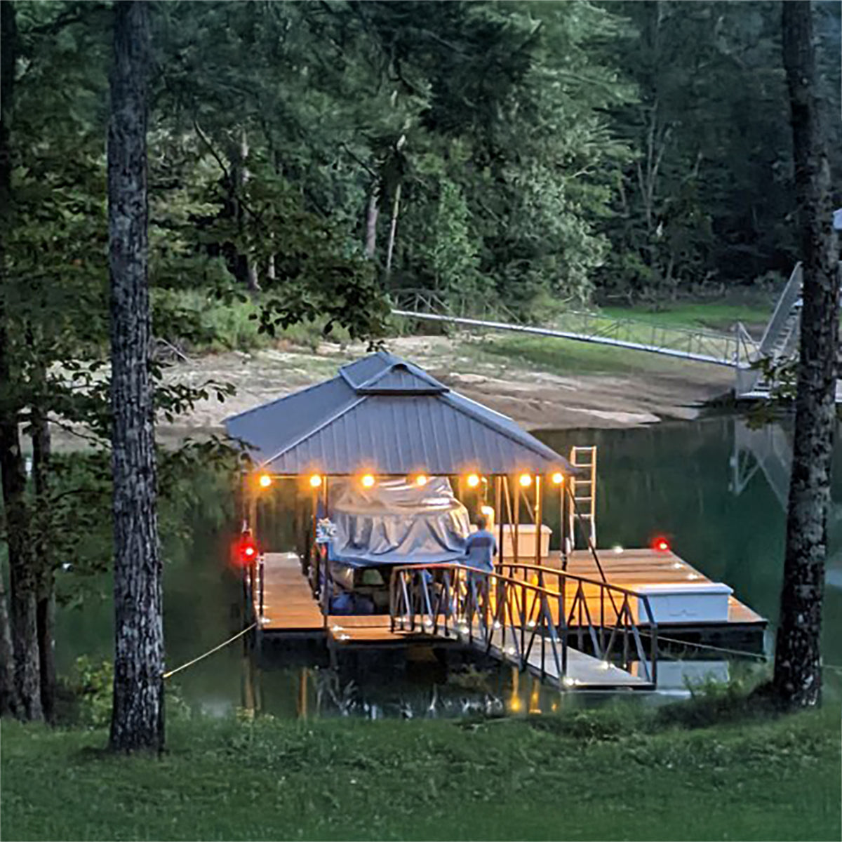 Wireless Boat Lift Canopy LED String Lights Kit