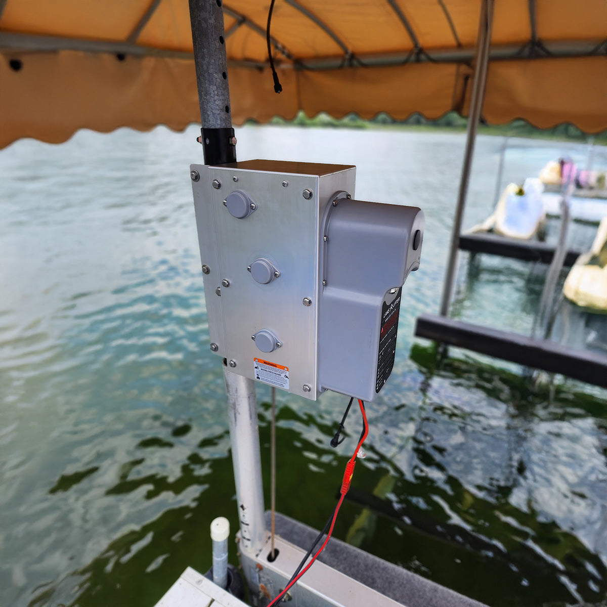 AC Integrated Boat Lift Wireless Direct Drive Motor & 5k Winch Box
