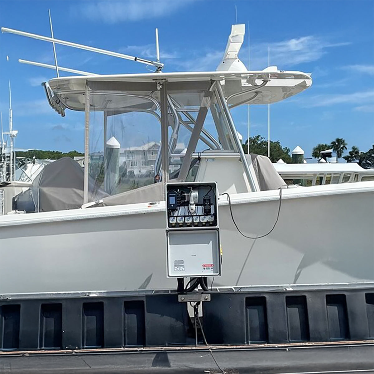 blower control box on a lift