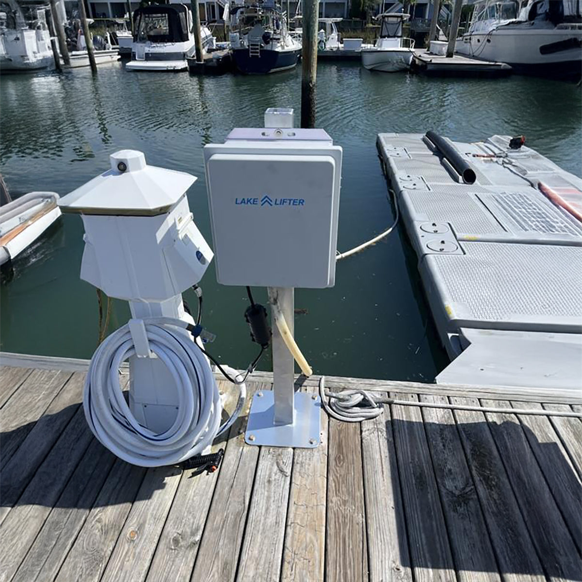 blower control box on a lift