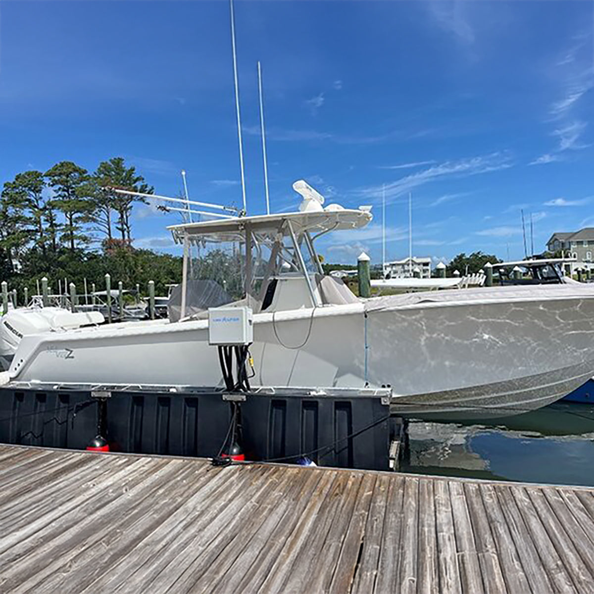 blower control box on a lift