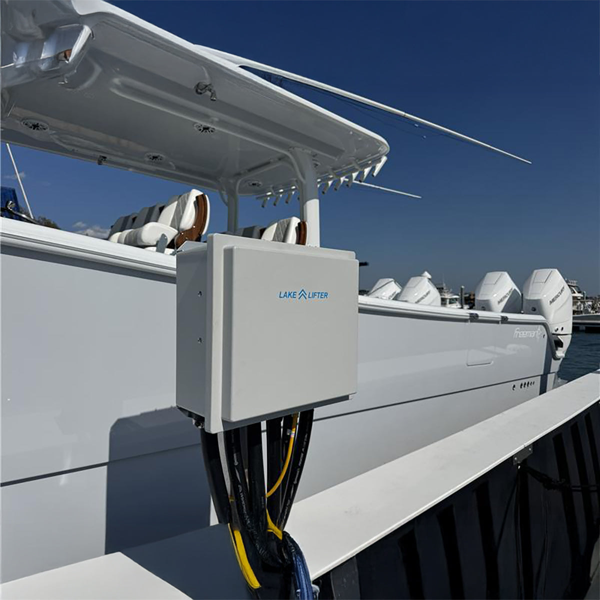 blower control box on a lift