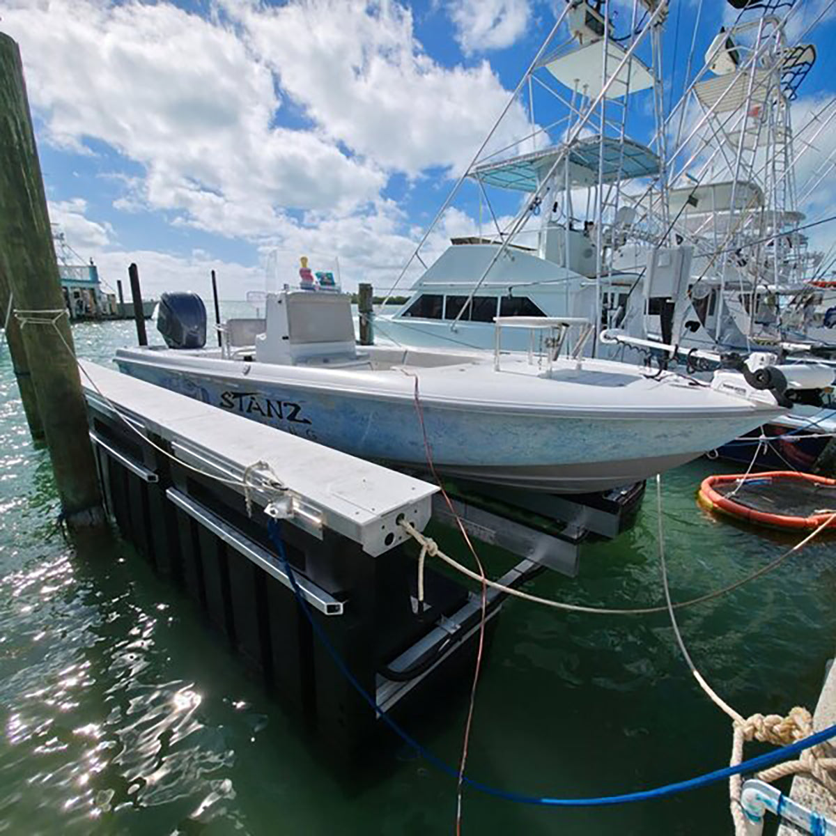 blower control box on a lift