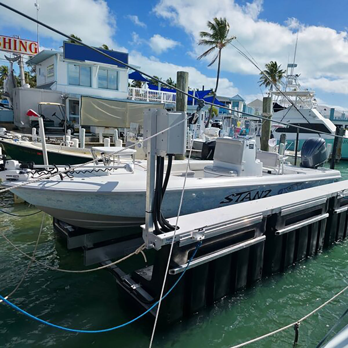 blower control box on a lift