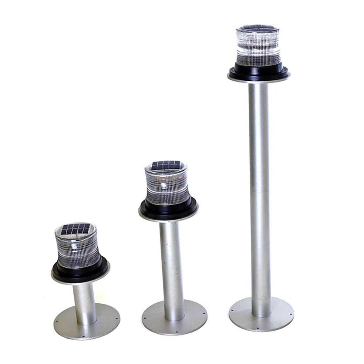 solar marine light pole mount