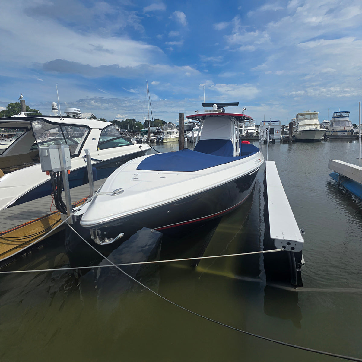 AC Bluetooth/Wi-Fi Boat Lift Blower Motor Control Box: One Lift - Two Motor - Four Valve - Free Floating