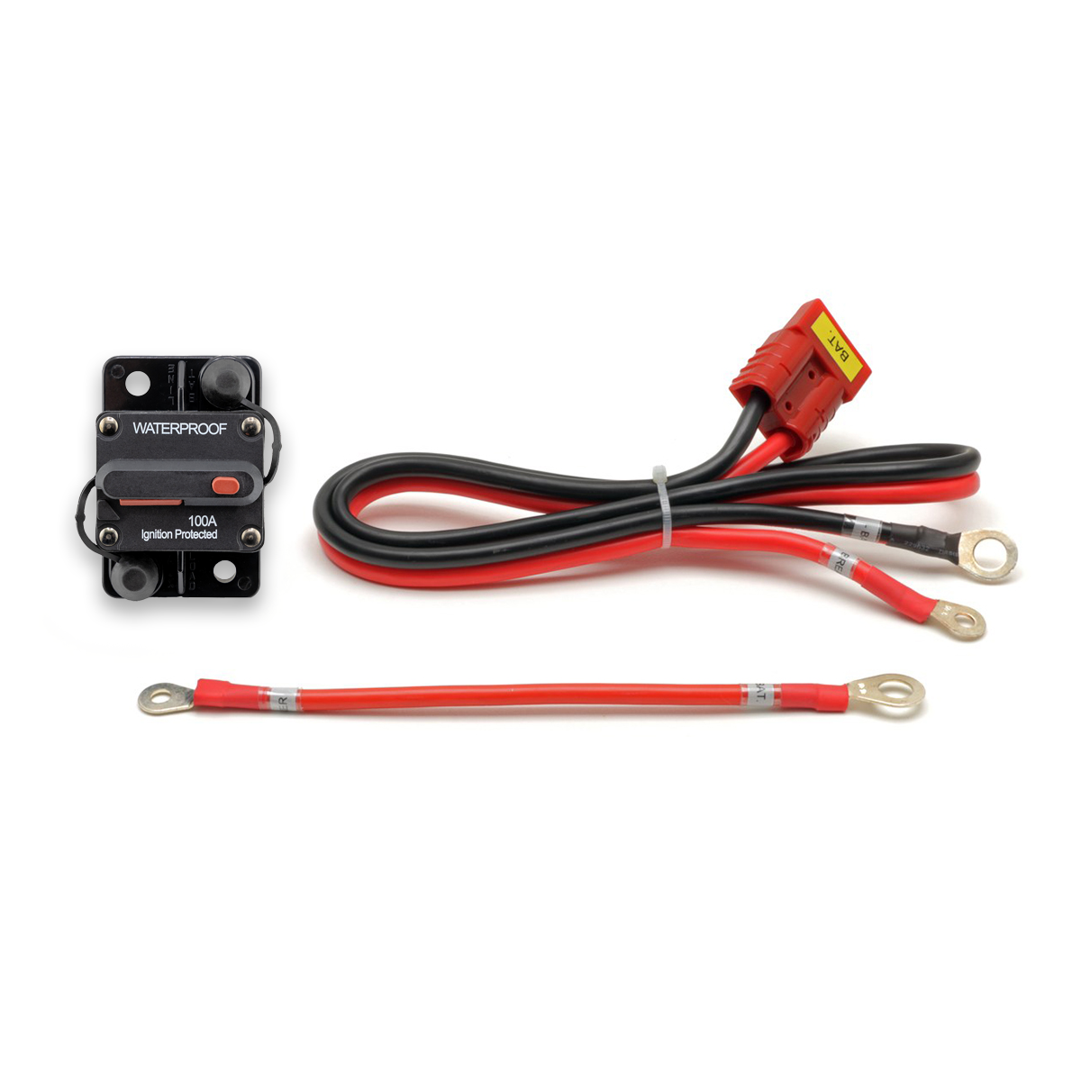 10 AWG Battery Power Cable Assembly + Circuit Breaker