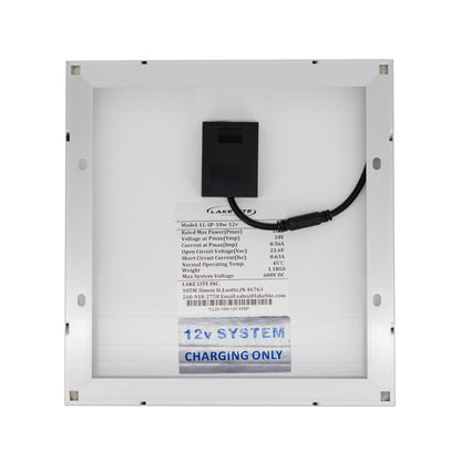 10W-12V Solar Panel & Wiring Kit