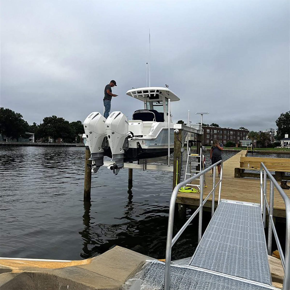 2 Motor 2 Lifts DC Boat Lift Blower Motor System