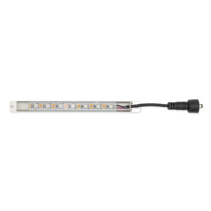 LED light bar with connectors on a white background