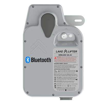 AC - Lake Lifter Direct Drive Boat Lift Motor - Bluetooth/Wireless Remote + Auto-Stop + Auto-Run