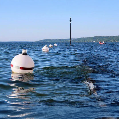 Marker Buoy with Solar Navigation Light