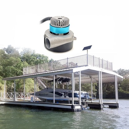 DC Boat Lift Blower Motor + Solar Charging Kit