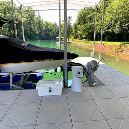 DC Boat Lift Blower Motor System fiberglass box