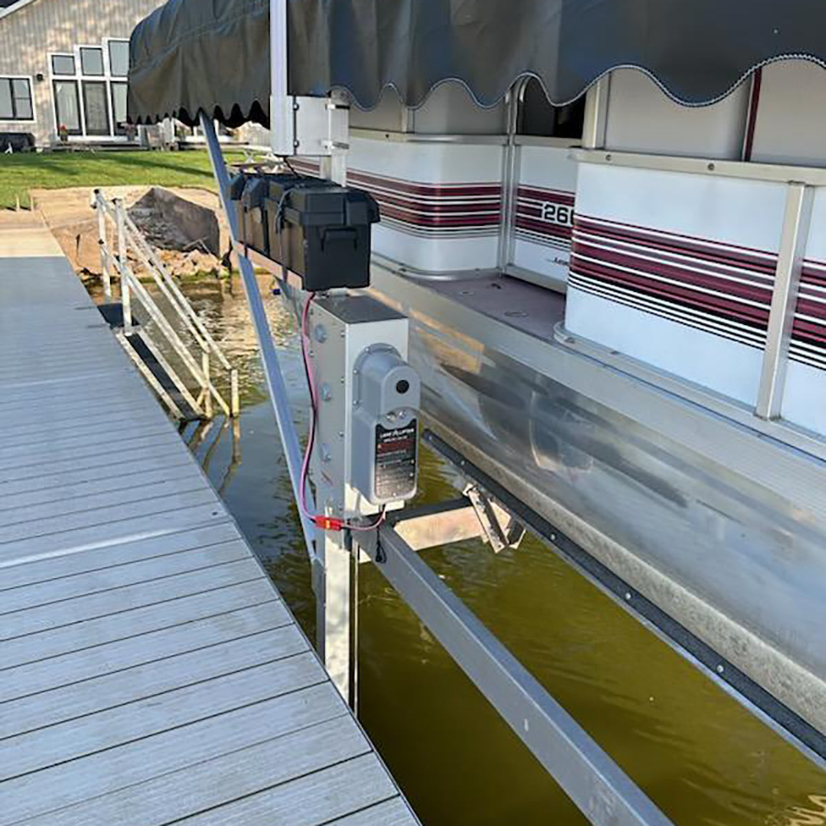 AC Integrated Boat Lift Wireless Direct Drive Motor & 5k Winch Box