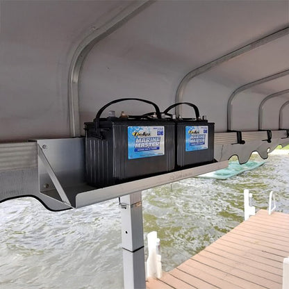Dual Hanging Boat Lift Battery Tray