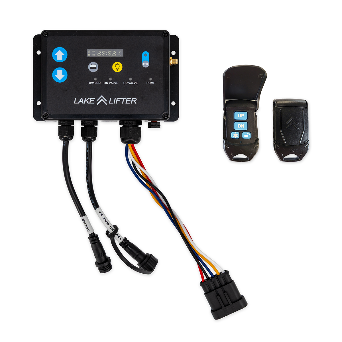 Lake Lifter Hydraulic Controller and key fobs