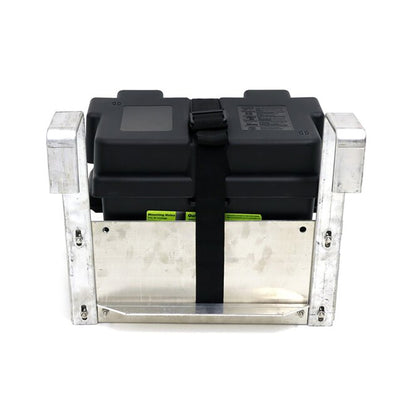 Single Hanging Boat Lift Battery Tray - Square Arms