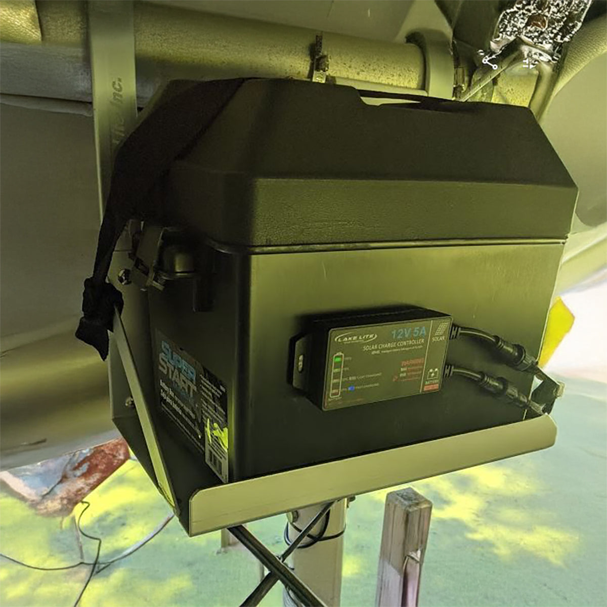 Single Universal Boat Lift Battery Tray