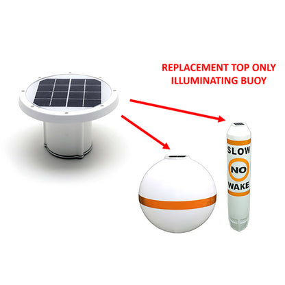 Solar Buoy Replacement Top - 3 Color LED Switchable