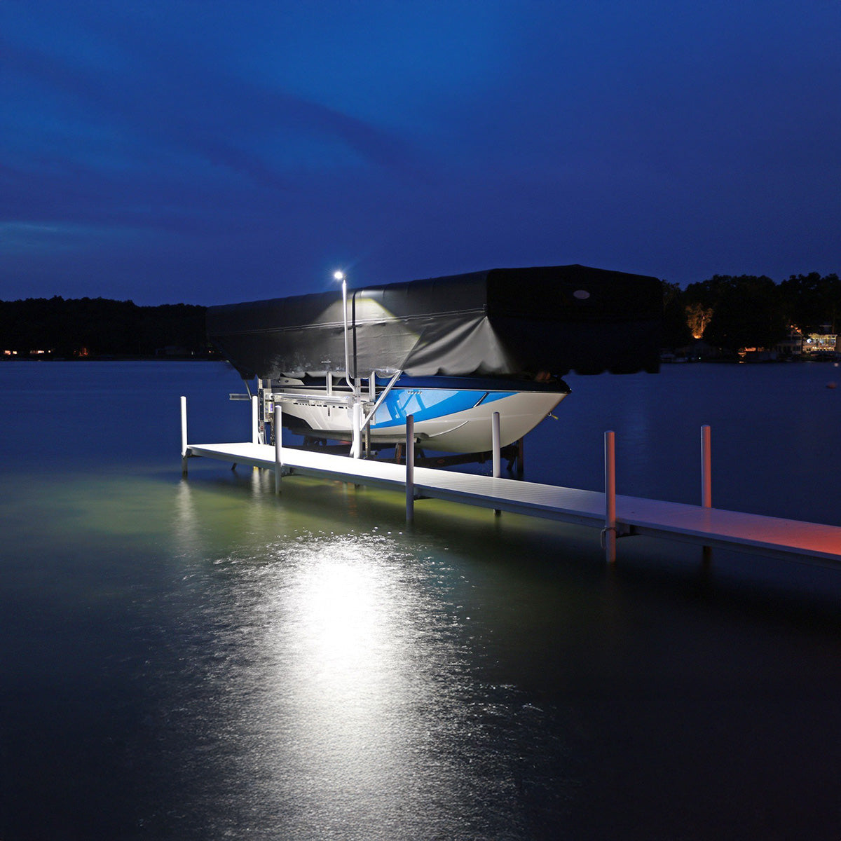 Wireless Key Fob Activated Boat Lift Flood Light