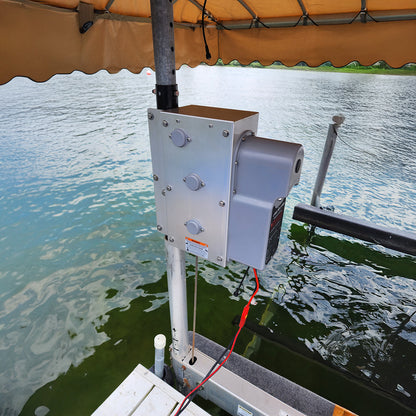 AC Integrated Boat Lift Wireless Direct Drive Motor & 5k Winch Box