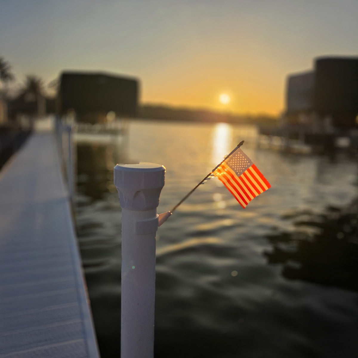 american flag holder