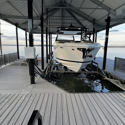 blower control box on a lift