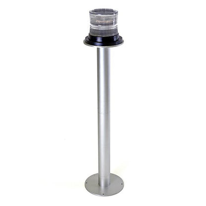 solar marine light pole mount