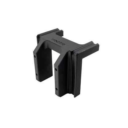 Black bracket on a white background